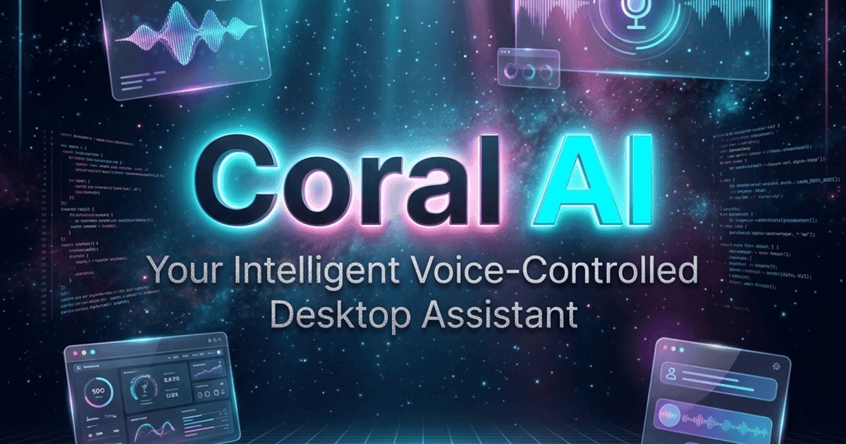 Coral AI desktop voice assistant interface